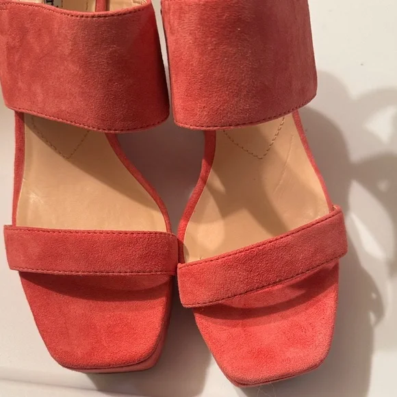 Charles David Pink Jordan Suede Wedge Heel-NWOT - Picture 4 of 14